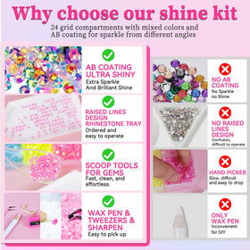 ESUOHYM wax pencil and precision tweezer tools for accurate rhinestone placement
