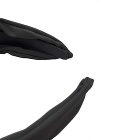 Etercycle worn by model in yoga pose for active, non-slip hair control