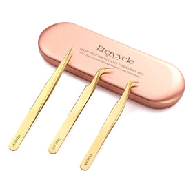Etercycle tweezers staged in a salon setting showing professional-ready tools