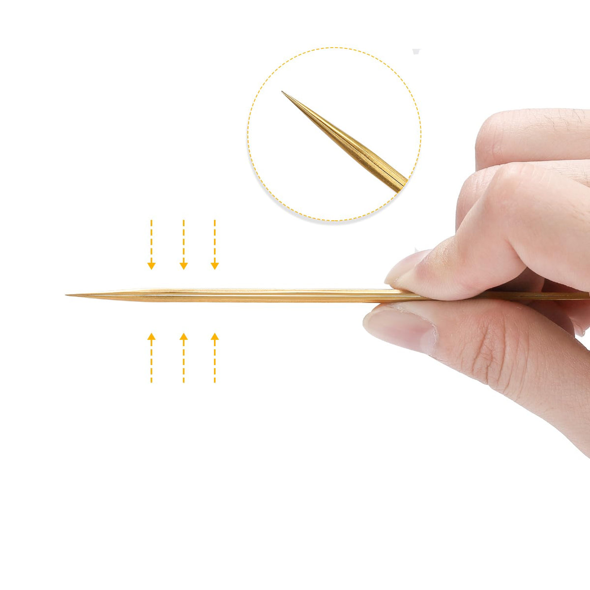 Etercycle 90-degree boot volume tweezer detail for efficient fan making