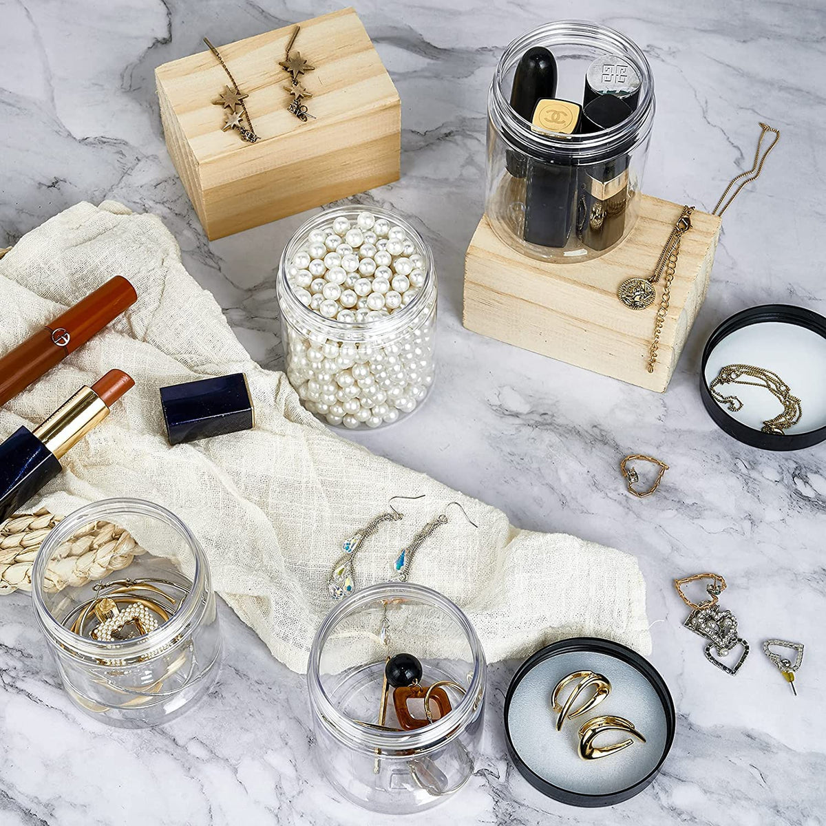 Eternal Moment jar open with DIY slime inside showing craft-friendly, secure storage