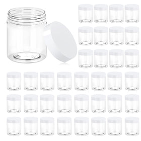 Eternal Moment front view of 36-pack jars showing clear containers and white lids, neat storage