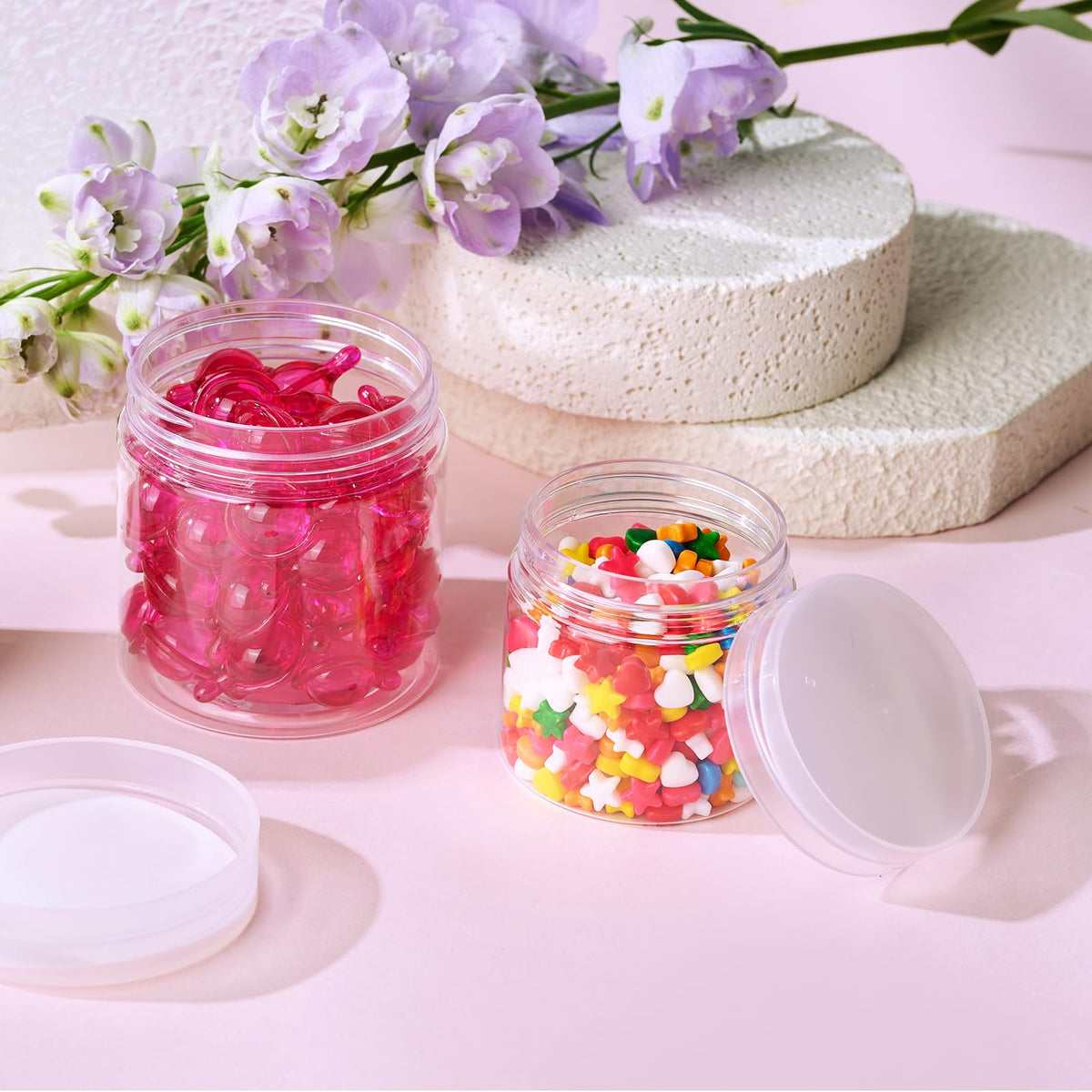 Eternal Moment spatulas and labels included for hygienic filling and ID