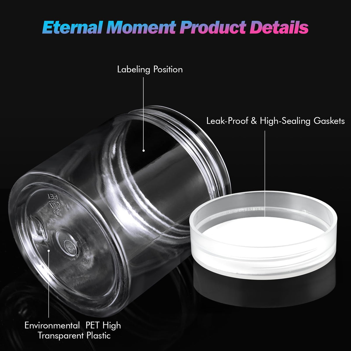 Eternal Moment jar interior with cream showing product visibility advantage