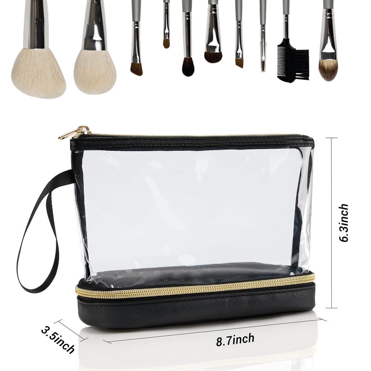 Ethereal interior separated storage showcasing tidy travel organization