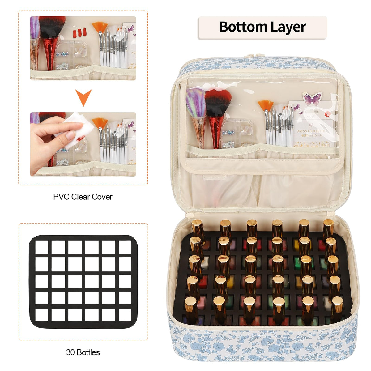 Ethereal zipper and handle detail for easy carrying and durability benefit