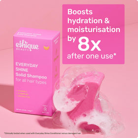 Ethique Everyday Shampoo Bar beside Everyday Conditioner Bar for a full routine