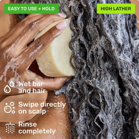 Ethique label detail showing ingredients and vegan, cruelty-free claims