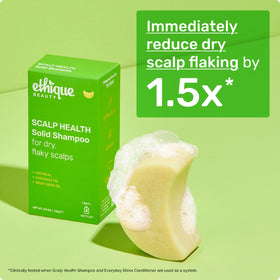 Ethique shampoo bar inside travel case for leak-free convenience