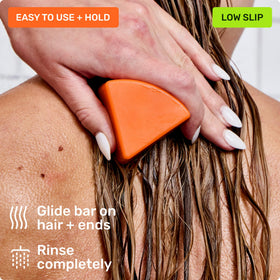 Ethique paired with volumizing shampoo bar, visualizes a full volumizing routine