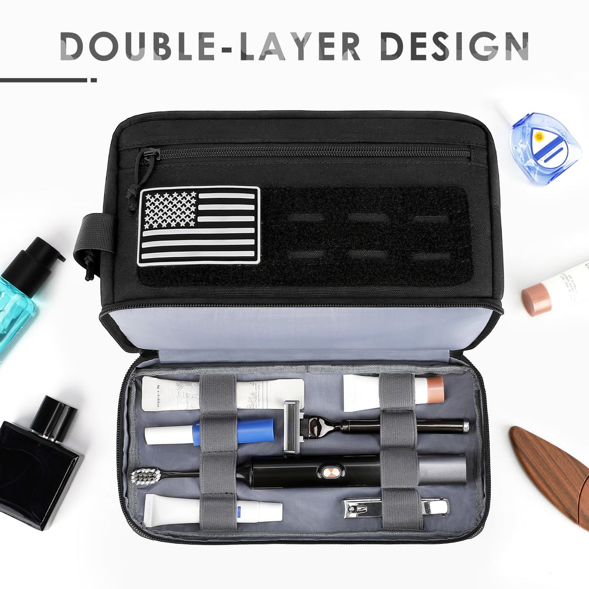ETRONIK wide opening for easy access to travel essentials benefit