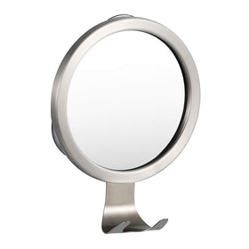 Ettori front view of mirror showing clean round face and simple frame benefit clear grooming