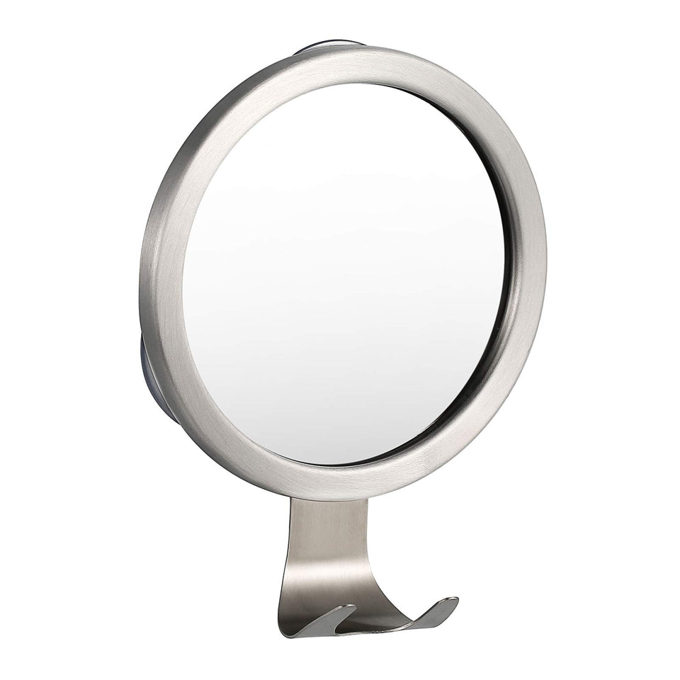 Ettori front view of mirror showing clean round face and simple frame benefit clear grooming
