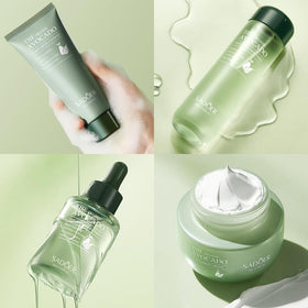 Etuanxi face serum and face cream close up highlighting texture and hydrating finish benefit