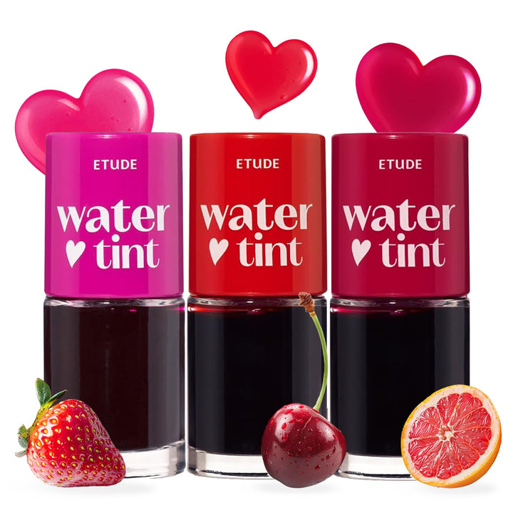ETUDE front packaging showing three vivid tint tubes and brand logo, great for gifting