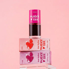ETUDE close-up of Tomato Ade cap and nozzle highlighting precise dispensing and mess-free application