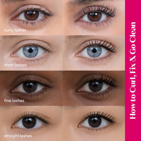 ETUDE close-up of dense bristles building volume and separating lashes