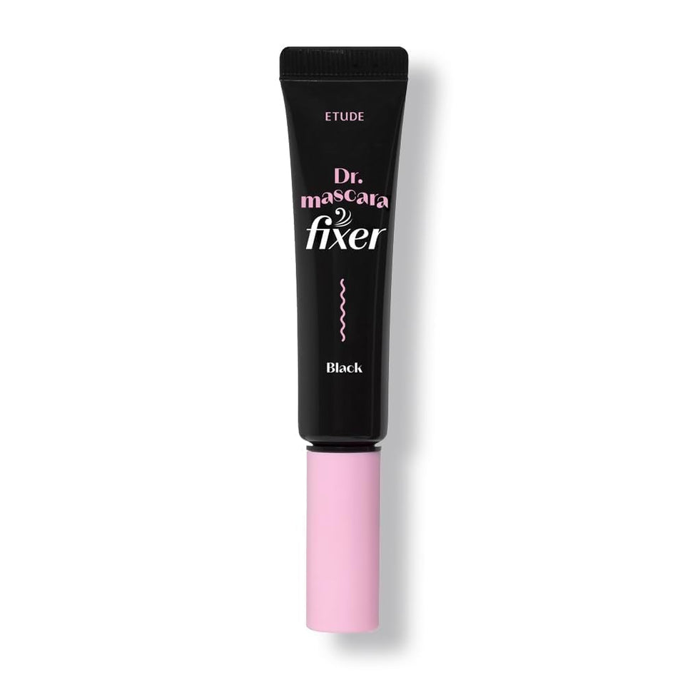 ETUDE front packaging showing slim vegan mascara fixer for travel