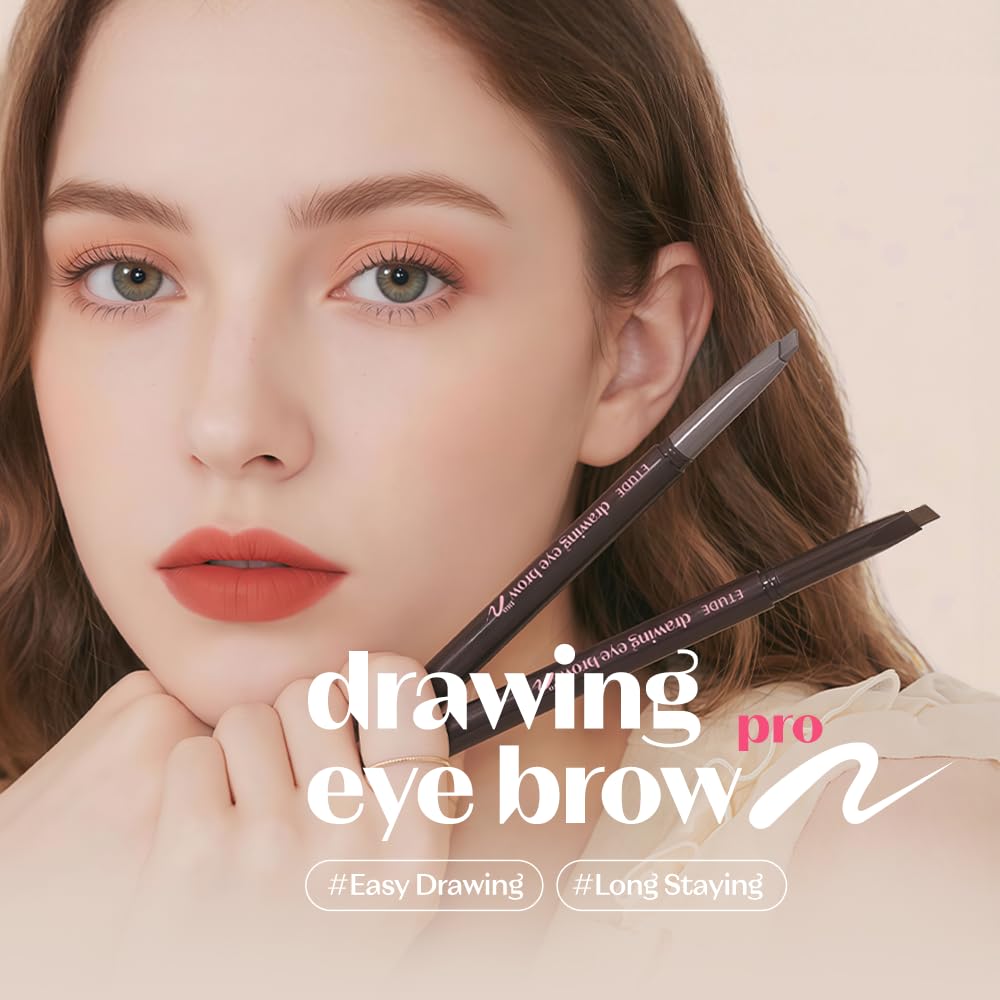 ETUDE close-up of ultra-fine pencil tip for precise strokes
