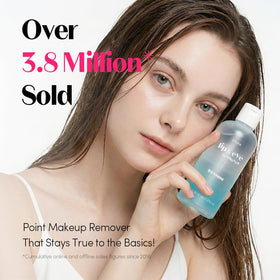 ETUDE close-up of dual-phase water and oil layers, powerful waterproof makeup breakdown