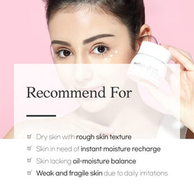 ETUDE close-up of applying cream with finger, demonstrating gentle targeted application