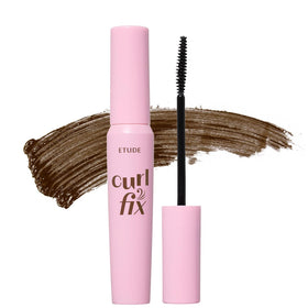 ETUDE front packaging shows elegant tube and benefit of long-lasting curl