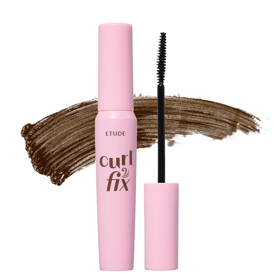 ETUDE front packaging shows elegant tube and benefit of long-lasting curl