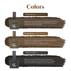 ETUDE before and after hairline comparison demonstrating visible but natural density