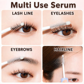ETUDE brow application example demonstrating gentle conditioning for brows