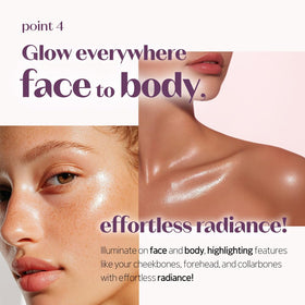 ETUDE swatches of primer with foundation to show finish blending