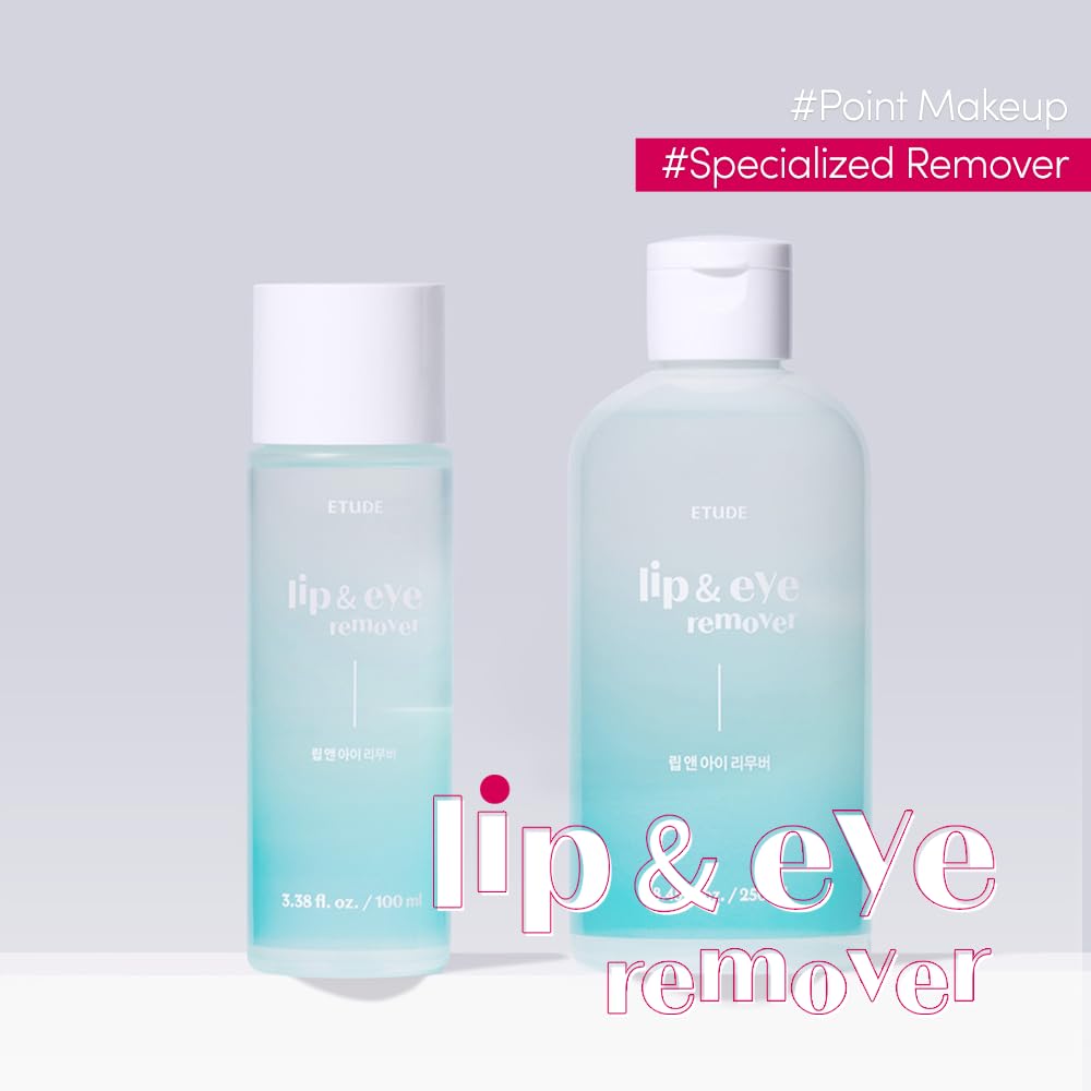 ETUDE remover with open cap dispensing a drop, easy controlled application benefit