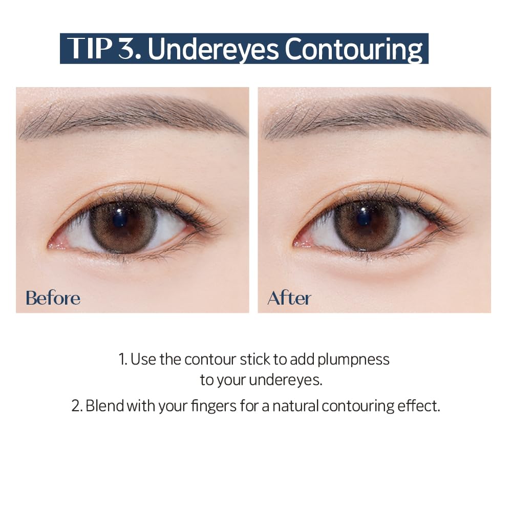 ETUDE application on nose and cheek illustrating sculpting precision