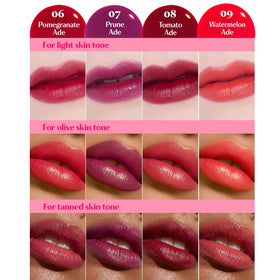 ETUDE closeup of tint texture showing lightweight, non-sticky hydration benefit