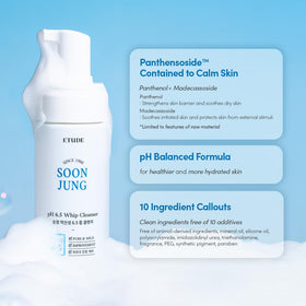 ETUDE SoonJung on bathroom counter in a calm routine lifestyle scene