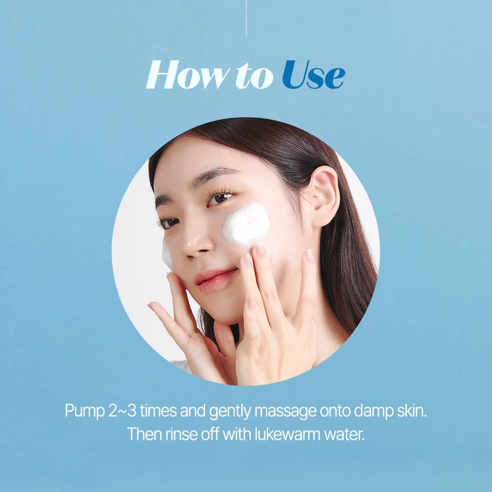 ETUDE foam on fingertip demonstrating lightweight lather and gentle glide benefit