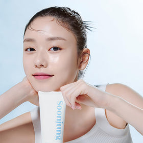 ETUDE SoonJung on bathroom shelf styled to show calm, minimal skincare routine