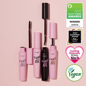 ETUDE close-up of square brush displaying precise root-to-tip lift