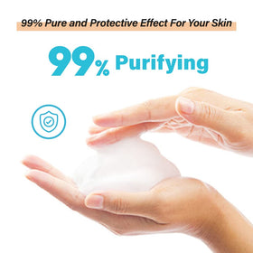 ETUDE product in hand during wash showing easy application and gentle exfoliation