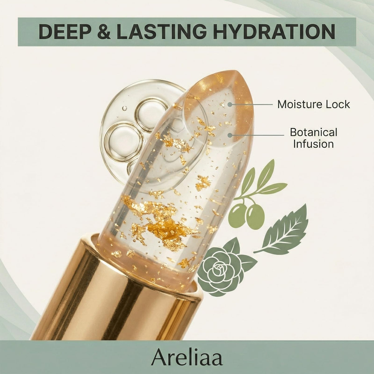 ETUIH Areliaa cream texture close-up highlighting moisturizing formula benefit
