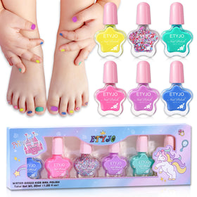 ETYJO front packaging showing six colorful bottles and kid-friendly box benefit: easy selection
