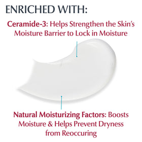 Applying Eucerin cream in hand to show easy spread and quick absorption