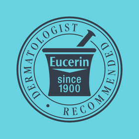 Eucerin applied to elbow showing targeted relief for rough areas