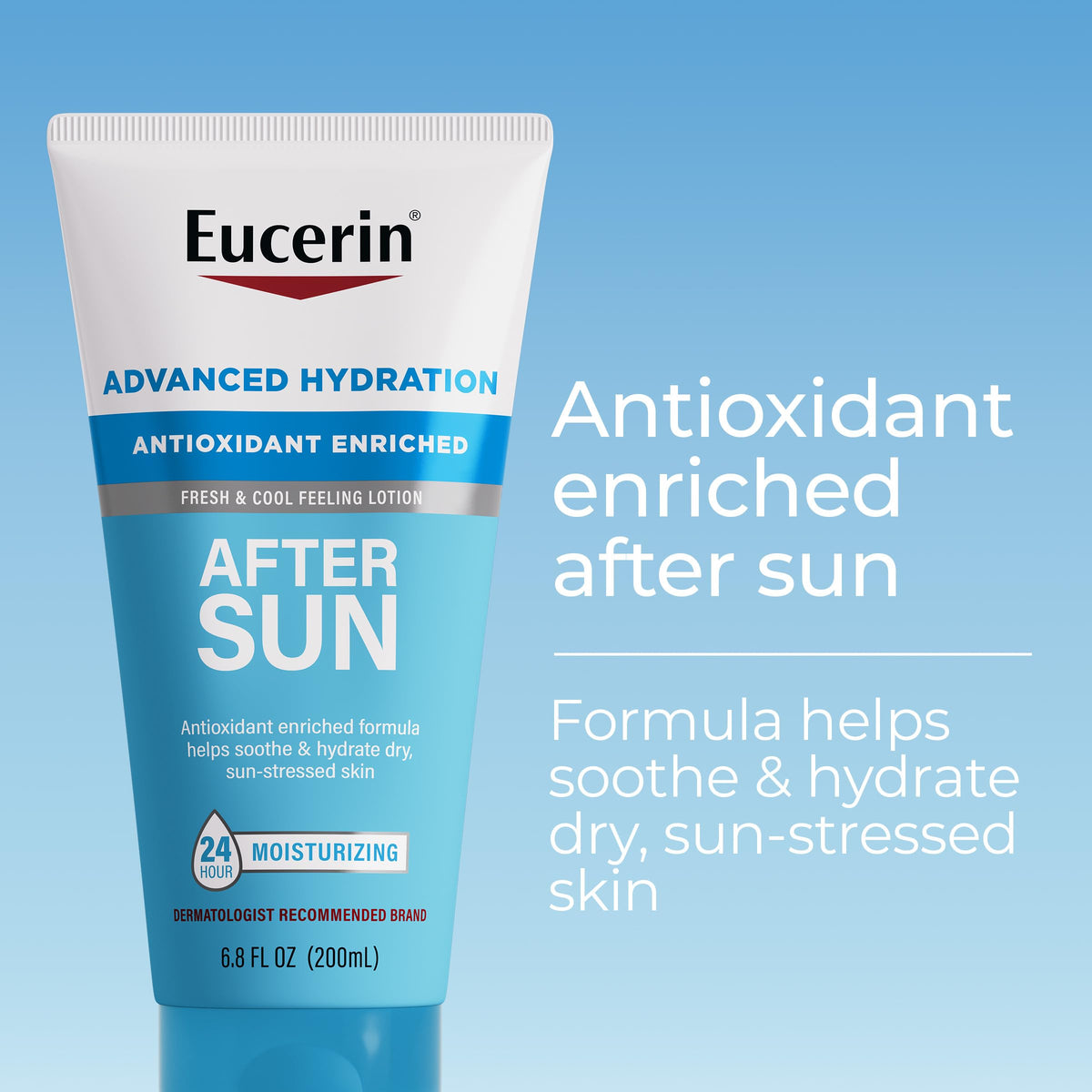 Eucerin back label close-up displaying ingredient list and usage directions for safety
