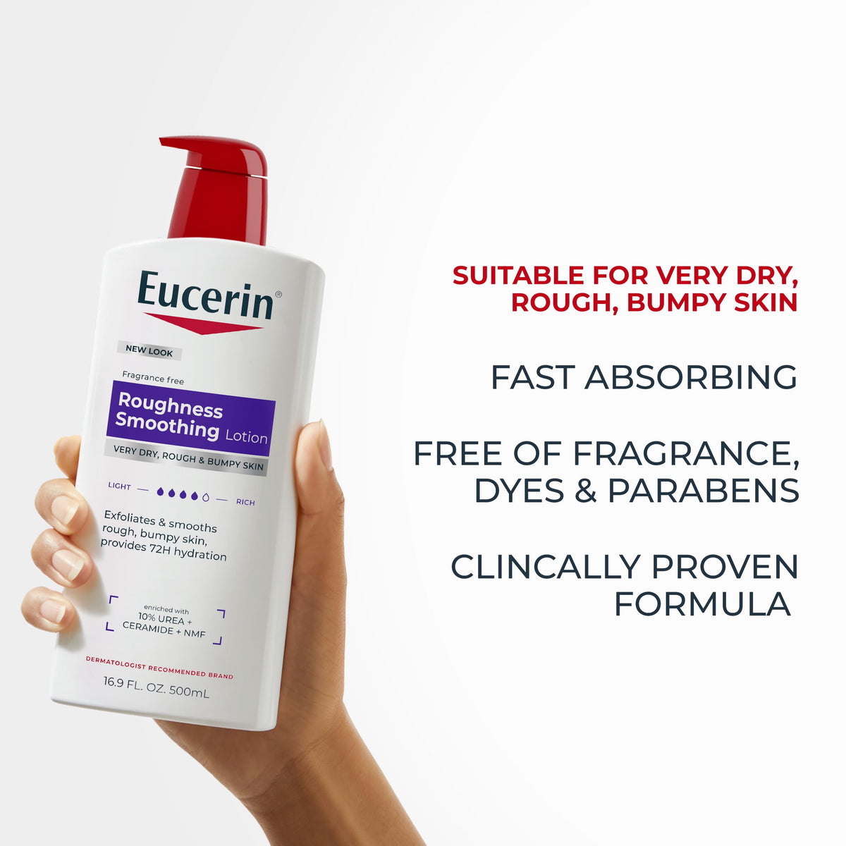 Eucerin on bathroom counter illustrating everyday skincare routine benefit