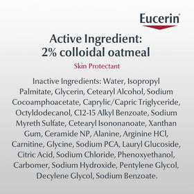 Eucerin bottle on bathroom shelf in calm setting promoting gentle care