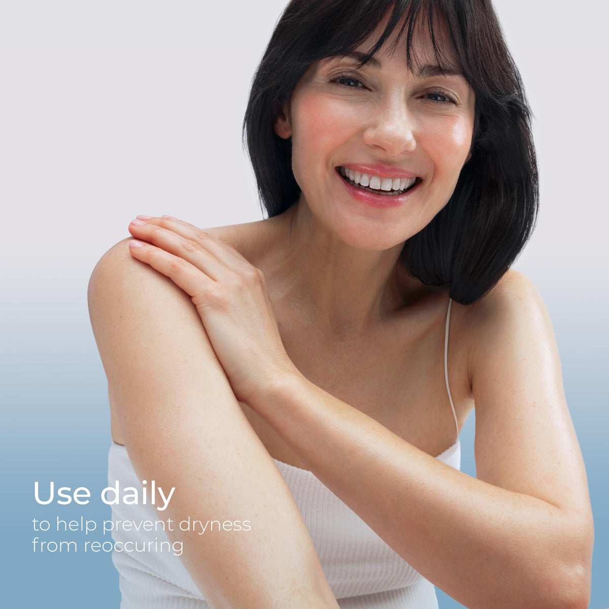 Eucerin in bathroom lifestyle setting showing daily routine hydration benefit
