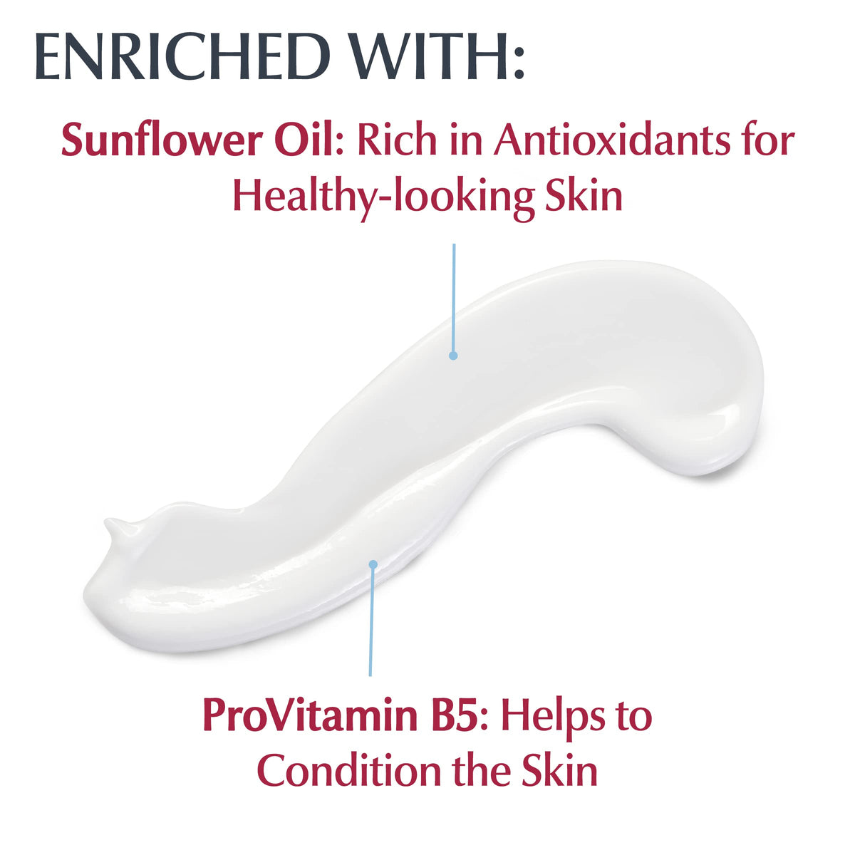 Eucerin bottle placed in bathroom showing daily routine convenience