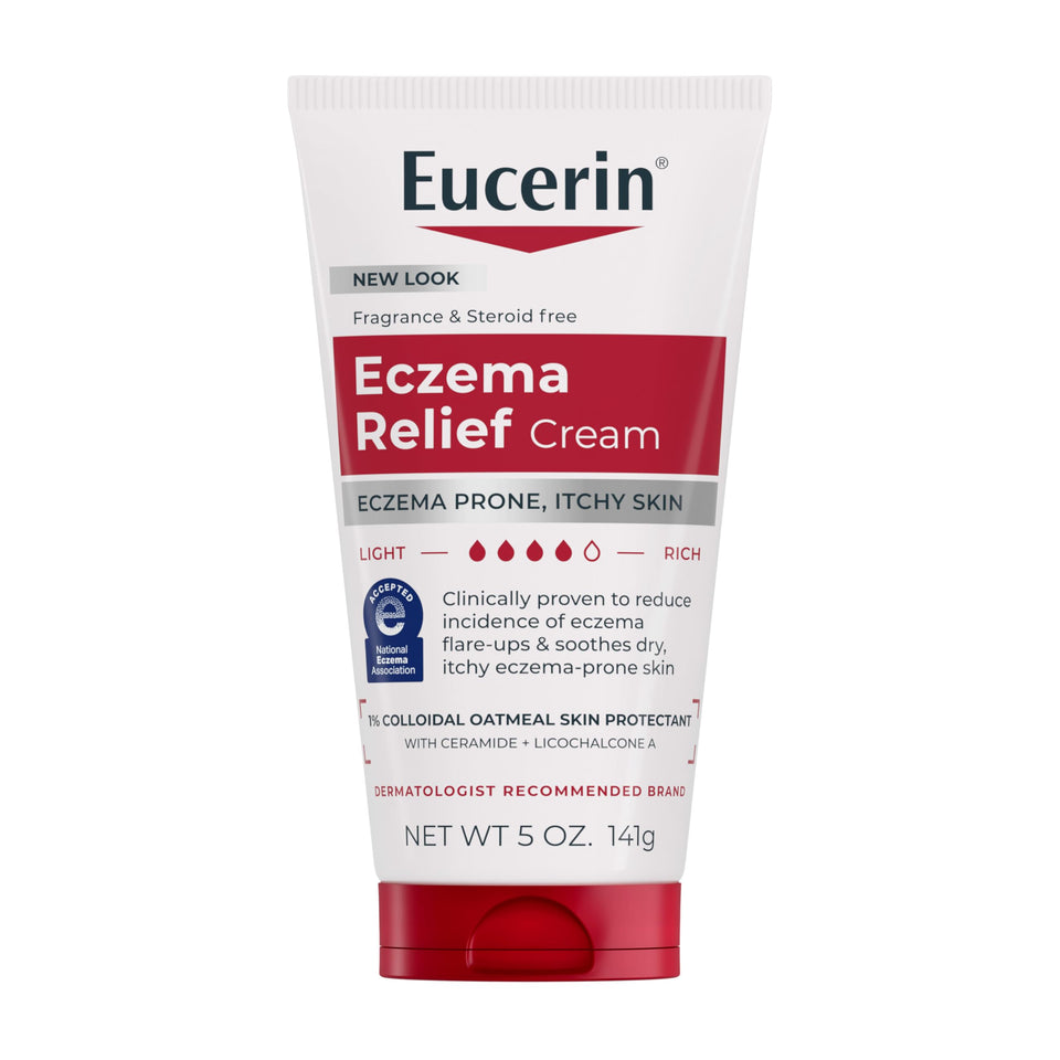 Eucerin front tube showing product name and 5 oz size for easy identification