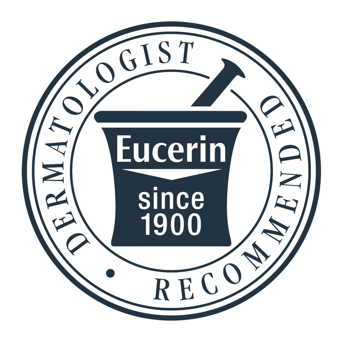 Eucerin applied to model's face as part of a morning skincare routine