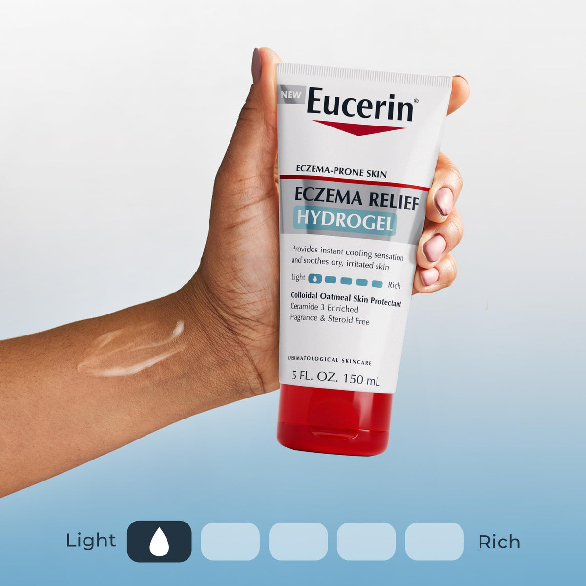 Eucerin used by family in lifestyle scene showing gentle relief benefit